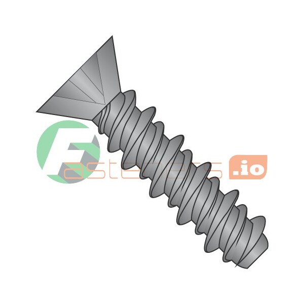 Newport Fasteners Thread Cutting Screw, #8 x 1/2 in, Zinc Plated Steel Flat Head Phillips Drive, 10000 PK 623190 - main
